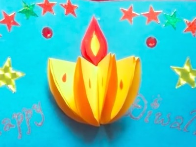 How to make Hand Made greeting card,Popup Diwali Card,diwali. Christmas.new year greeting card ideas