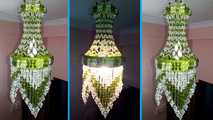 How To Make Jhumar At Home | Wall Hanging Decoration | Beaded Chandelier | Home Decorating Ideas