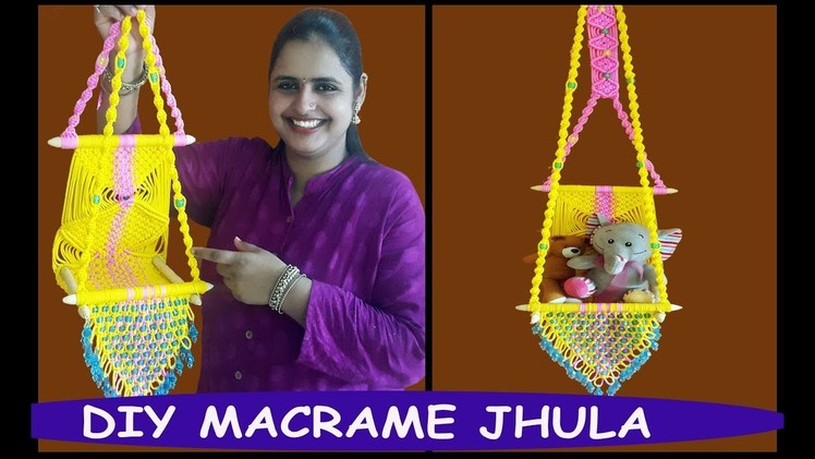 HOW TO MAKE Macrame Jhula Wall Hanging