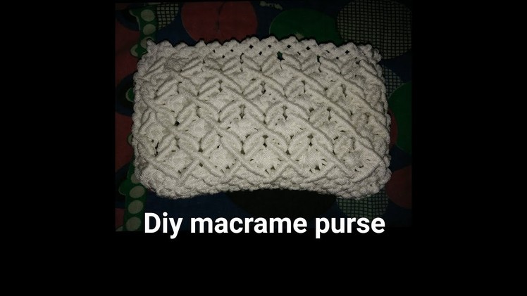 How to make macrame purse # design 11
