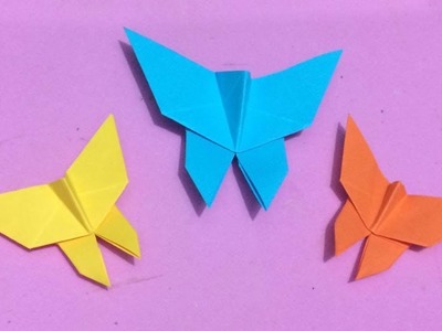 How to Make Origami Butterfly with Paper | Making Paper Butterflies Step by Step | DIY-Paper Crafts