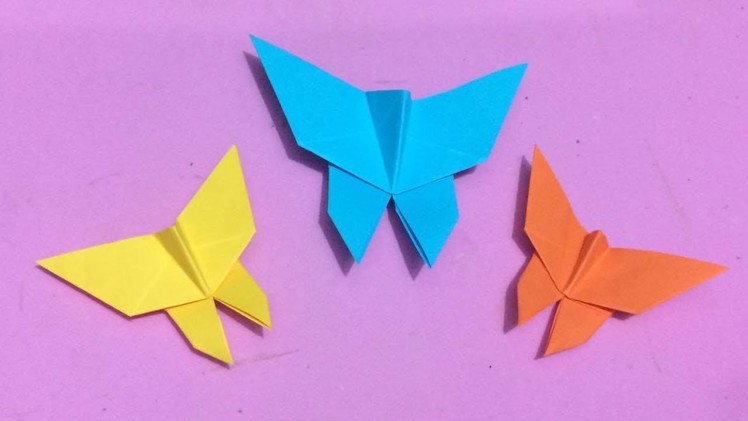 How to Make Origami Butterfly with Paper | Making Paper Butterflies Step by Step | DIY-Paper Crafts