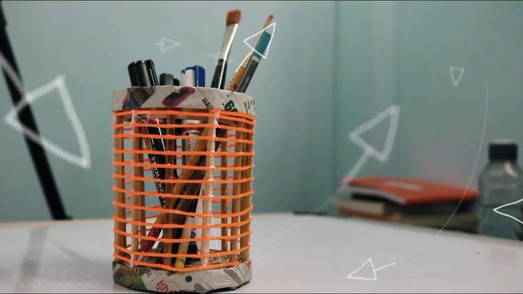 How to make Pen Stand. Pencil Holder. Stationary Holder