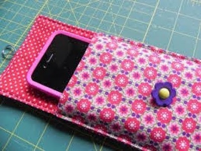How to make phone pouch step by step  mobile pouch making tutorial cell phone pouch sewing pattern