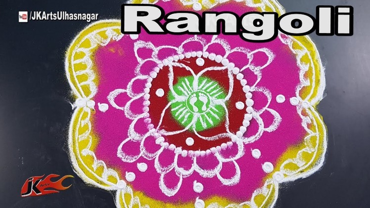How to make Rangoli | Diwali special Rangoli | JK Arts 1292