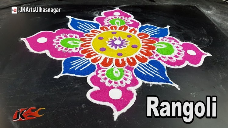 How to make Rangoli  Diwali special Rangoli | JK Arts 1308