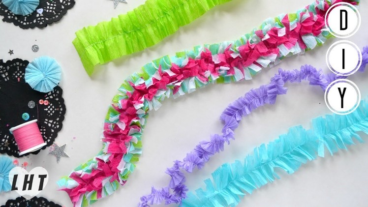 How to Make Ruffled Crepe Paper - Little Hot Tamale - Crepe Paper Crafts - Build Your Stash