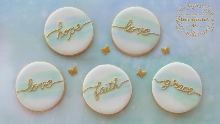 How to make SIMPLE WATERCOLOUR COOKIES