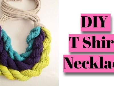 How To Make T Shirt Necklace! Turn Your T Shirts into Jewelry