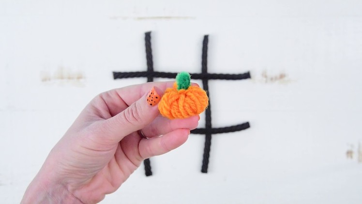 How to make yarn pumpkins