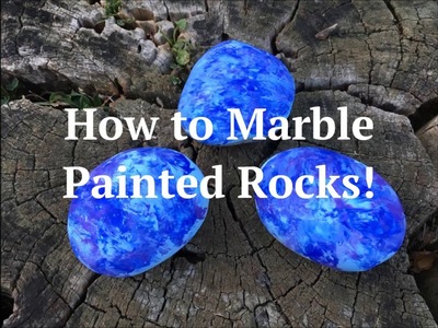 How to Marble Painted Rocks