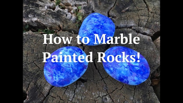 How to Marble Painted Rocks