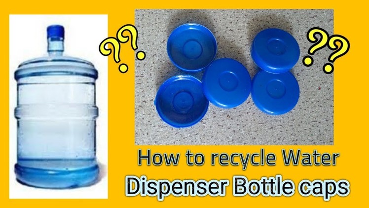 How to reuse.recycle the waste  water bottle caps.  Best from waste