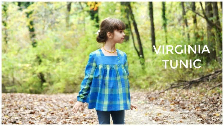 HOW TO SEW A DRESS, BLOUSE, TUNIC  - VIRGINIA SEWING PATTERN