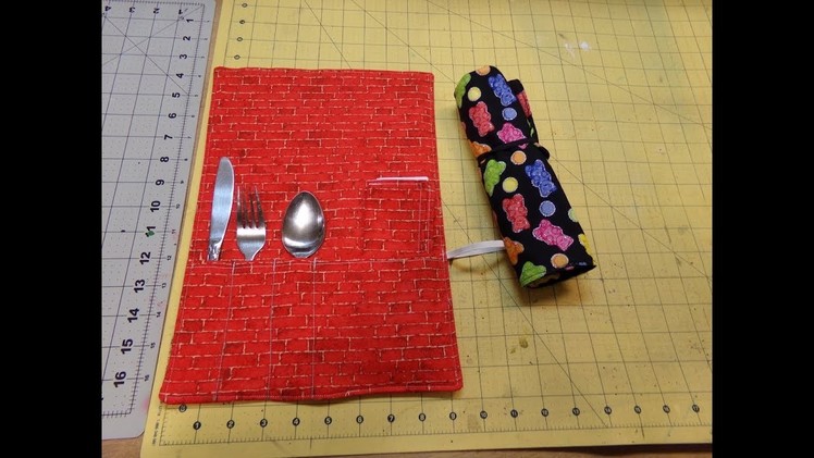 How To Sew A Rollup Silverware Holder W. Bonus Napkin