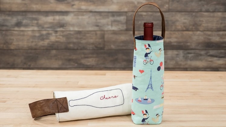 How to Sew a Wine Carrier - Pattern and Assembly