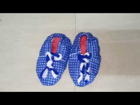 How to Sew Baby Shoes how to make baby shoes with fabric Making of Baby Shoes