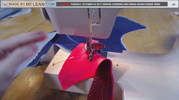 How to Sew Corners and Hide Seams Behind Webs- Made by McLean Live
