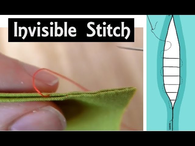 How to Sew: The Invisible Seam Stitch | Hand Sewing Tutorial for Beginners | Ladder.Slip Stitch