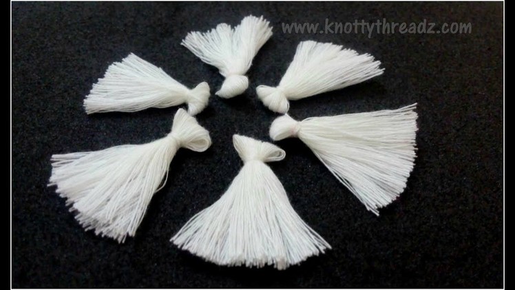 How to Use Ready Tassels on Dress | Cotton Thread Tassels | Easy Tutorial | www.knottythreadz.com