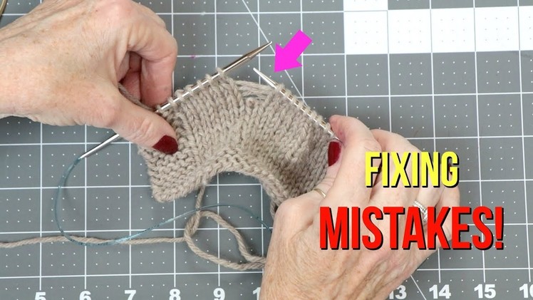 Knit Style, Tutorial Tuesday--Knitting Mistakes, Pt. 1- Stitch orientation, dropped stitches