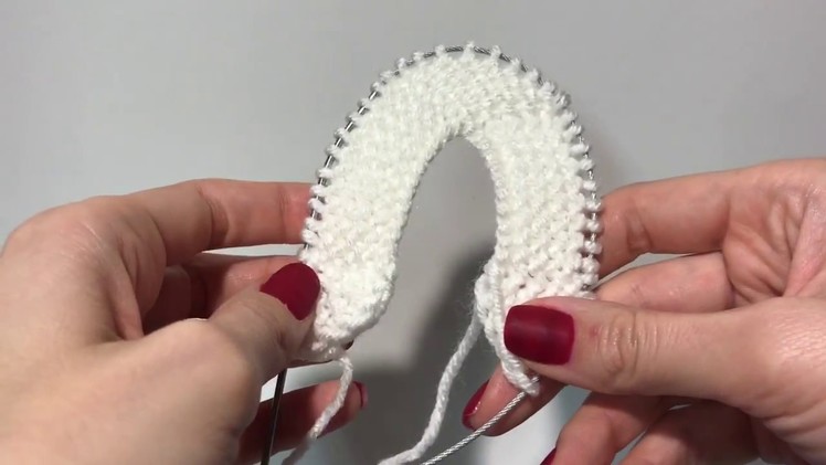 Knitting Bootie Sole (0-3 Months) - Step by Step
