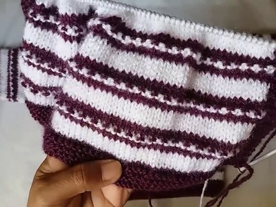 Knitting for beginners # part-7( simple cap knitting)