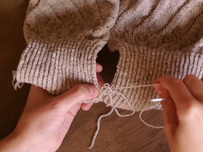Knitting Tutorial: How to Mattress Stitch a Side Sweater Seam
