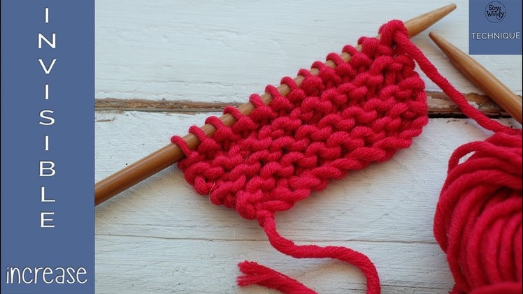 Learn how to knit quickly-Lesson 3: Easy increases knitting Garter stitch - So Woolly