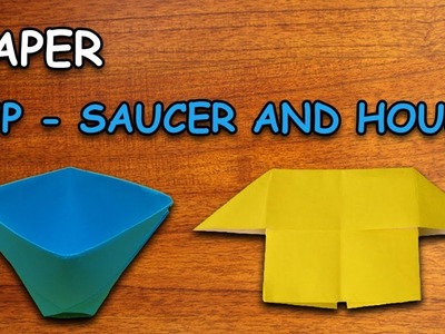 Learn How To Make Paper Cup, Saucer and House | Origami For Kids | Periwinkle