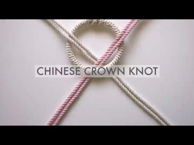 Macrame - How to Tie The Chinese Crown Knot