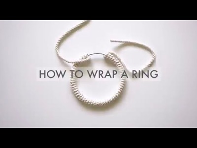 Macrame - How to Wrap a Ring