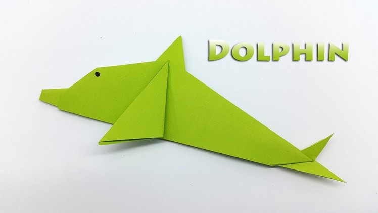 Origami Dolphin for Kids - How to make a Paper Dolphin easy step by step