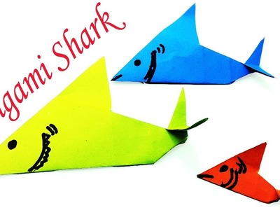Origami Shark Instructions | How To Make A Origami Shark Easy - Paper Shark For Kids