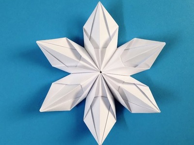 Origami snowflake  How to make Beautiful 3D SnowFlakes Origami