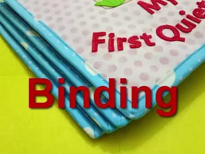 Quiet book binding tutorial.how to bind quiet book page