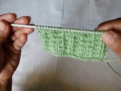 Single colour knitting design # 4