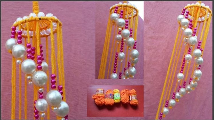 Wind Chime For Room Decor || How to make beaded wind chime for door.wall hanging || Home Decor DIY