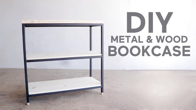 3 Tier Metal & Wood Book Shelf | Modern Builds | DIY