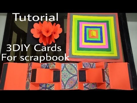 3DIY cards Tutorial For Scrapbook

(Squire Photo Album card, Flower pop-up card, TreeShutter card )