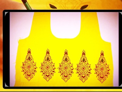 Butta Embroidery Design on Sarees. Blouses. Kurtis | Easy & Creative Hand Embroidery Designs
