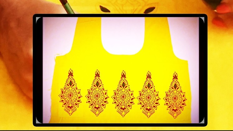 Butta Embroidery Design on Sarees. Blouses. Kurtis | Easy & Creative Hand Embroidery Designs