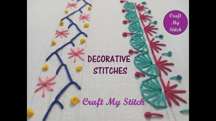 Decorative stitches and Design - Hand Embroidery