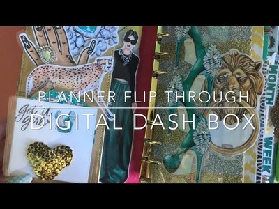 Digital Dash Box Planner Flip Through
