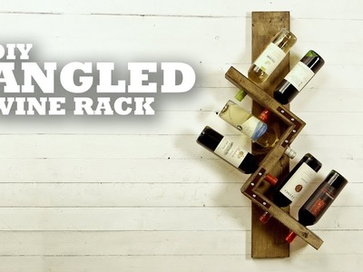 DIY Angled Wine Rack