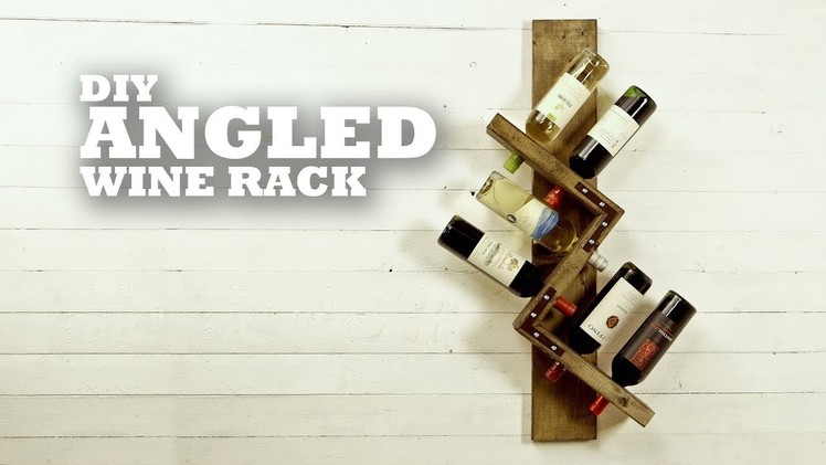 DIY Angled Wine Rack