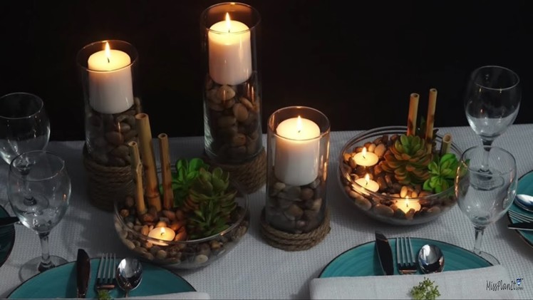 Diy candle light dinner | decoration ideas