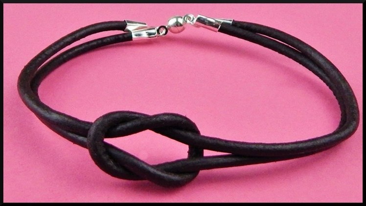 DIY | Knoten Lederarmband Schmuck | Easy knotted leather bracelet | Vintage jewelry