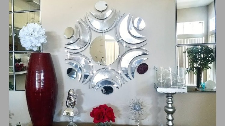 Diy Large Wall Mirror Design| Simple, Unique and Inexpensive Wall Decorating Idea