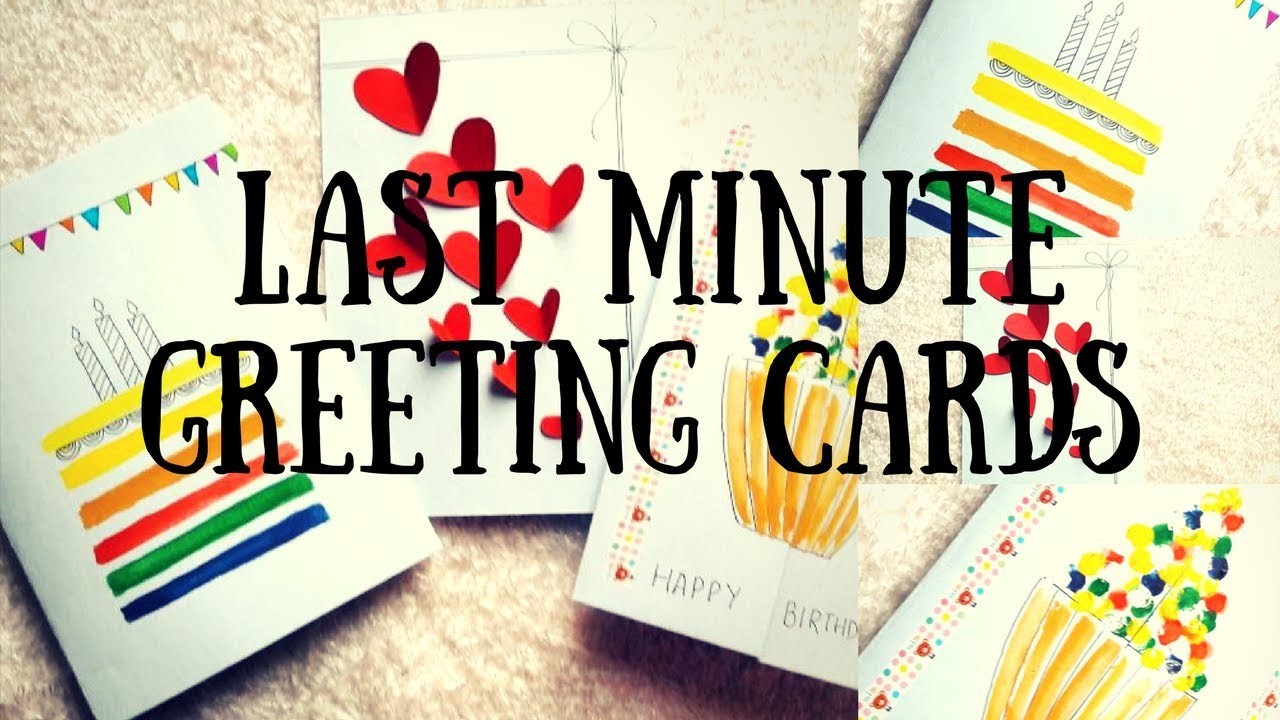 DIY: Last minute greeting cards
